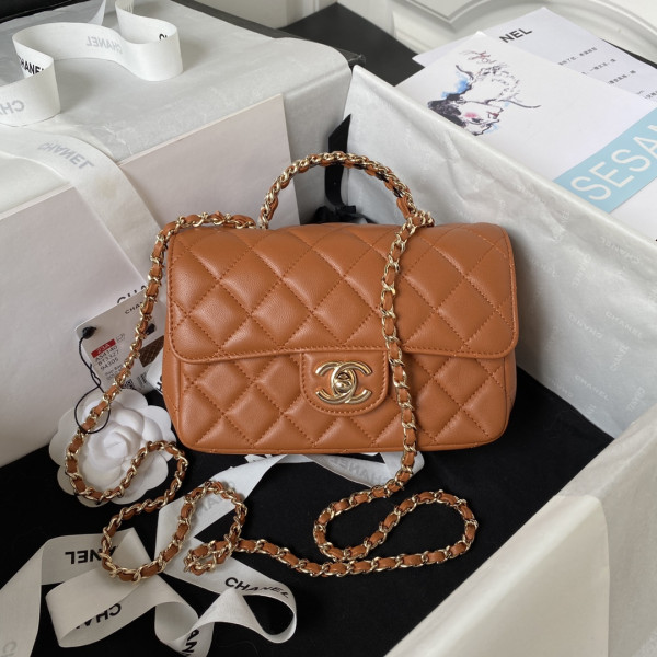 (image for) CL FLAP BAG WITH TOP HANDLE-18CM