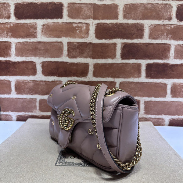 GUCCI GG Marmont SMALL shoulder bag [443497-04] CELINE CHANEL ACCESSORIES LOEWE SHOES LOUIS VUITTON DIRO YSL OTHER BRAND HANDBAGS BALENCIAGA BOTTEGA VENETA GOYARD HERMES BURBERRY VALENTINO GUCCI FENDI MIUMIU CHLOE PRADA BVLGARI SUITCASE NEW ARRIVAL 