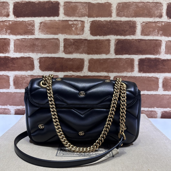 GUCCI GG Marmont SMALL shoulder bag [443497-02] CELINE CHANEL ACCESSORIES LOEWE SHOES LOUIS VUITTON DIRO YSL OTHER BRAND HANDBAGS BALENCIAGA BOTTEGA VENETA GOYARD HERMES BURBERRY VALENTINO GUCCI FENDI MIUMIU CHLOE PRADA BVLGARI SUITCASE NEW ARRIVAL 