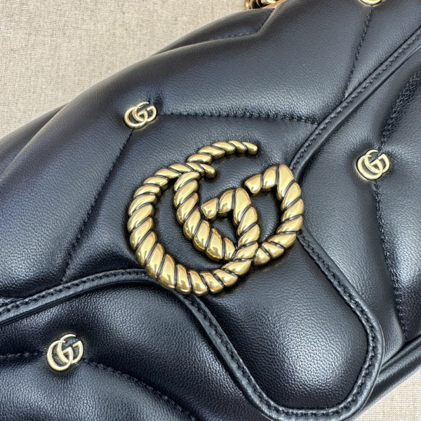 GUCCI GG Marmont SMALL shoulder bag [443497-02] CELINE CHANEL ACCESSORIES LOEWE SHOES LOUIS VUITTON DIRO YSL OTHER BRAND HANDBAGS BALENCIAGA BOTTEGA VENETA GOYARD HERMES BURBERRY VALENTINO GUCCI FENDI MIUMIU CHLOE PRADA BVLGARI SUITCASE NEW ARRIVAL 