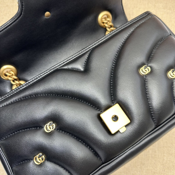 GUCCI GG Marmont SMALL shoulder bag [443497-02] CELINE CHANEL ACCESSORIES LOEWE SHOES LOUIS VUITTON DIRO YSL OTHER BRAND HANDBAGS BALENCIAGA BOTTEGA VENETA GOYARD HERMES BURBERRY VALENTINO GUCCI FENDI MIUMIU CHLOE PRADA BVLGARI SUITCASE NEW ARRIVAL 