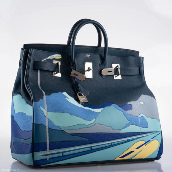 HERM?S ENDLESS ROAD HAC BIRKIN 50 MULTICOLOR TOGO (image for) HERM?S ENDLESS ROAD HAC BIRKIN 50 MULTICOLOR TOGO
