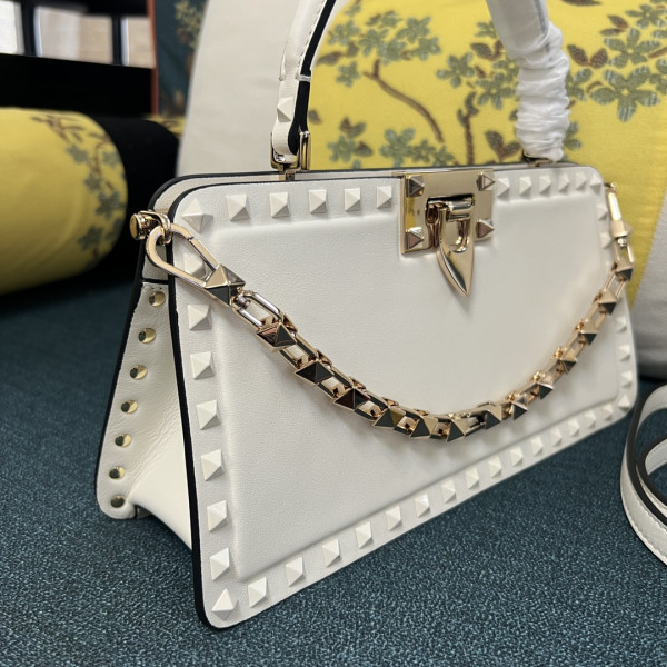(image for) VALENTINO ROCKSTUD CALFSKIN HANDBAG