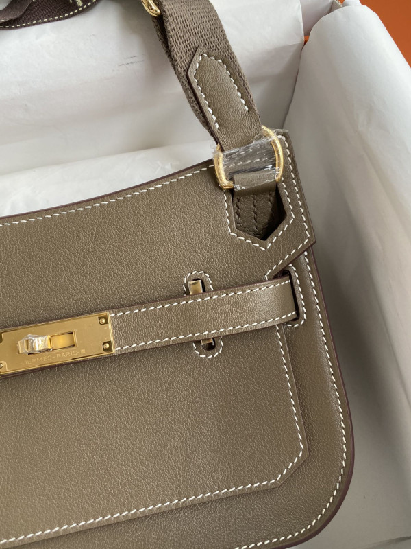 (image for) Hermes Jypsiere Mini Bag in Swift Leather Gris Meyer