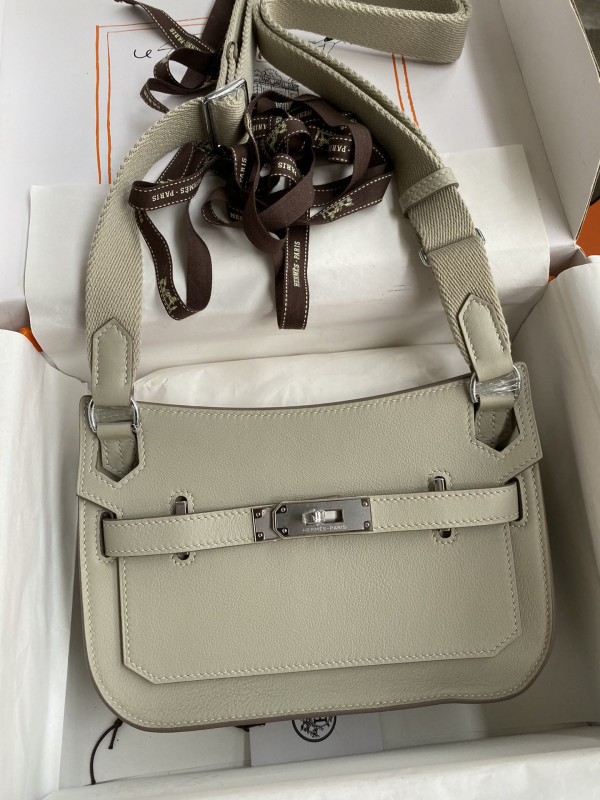 (image for) Hermes Jypsiere Mini Bag in Swift Leather Gris Meyer