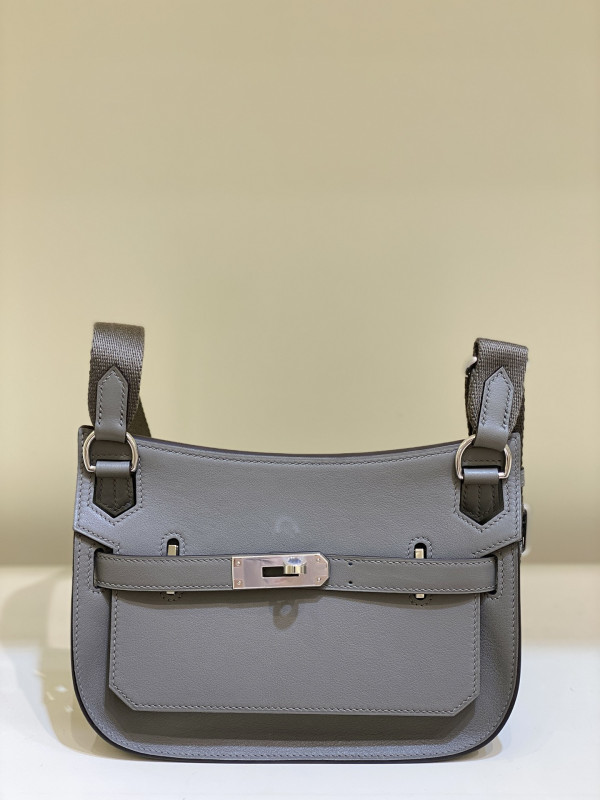 (image for) Hermes Jypsiere Mini Bag in Swift Leather Gris Meyer