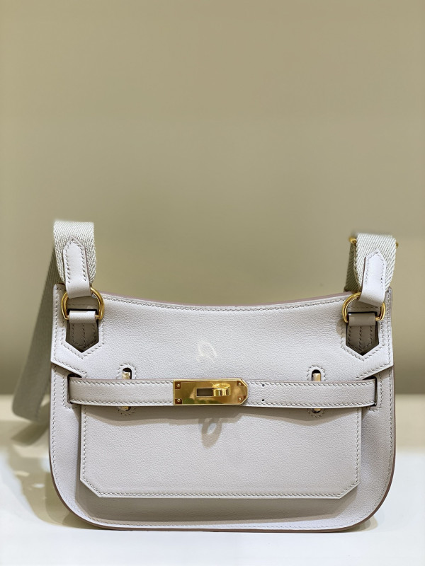 (image for) Hermes Jypsiere Mini Bag in Swift Leather Gris Meyer
