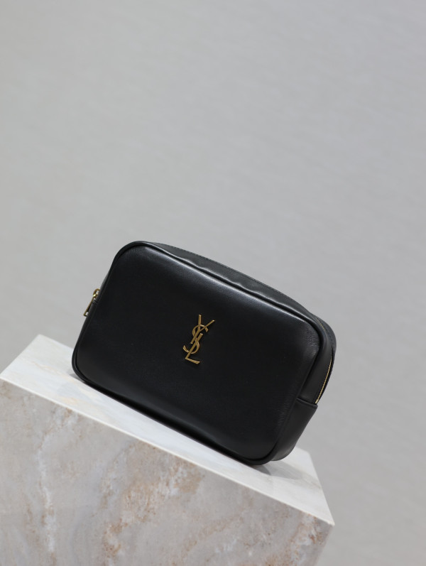 YSL CALYPSO COSMETIC POUCH IN LAMBSKIN (image for) YSL CALYPSO COSMETIC POUCH IN LAMBSKIN