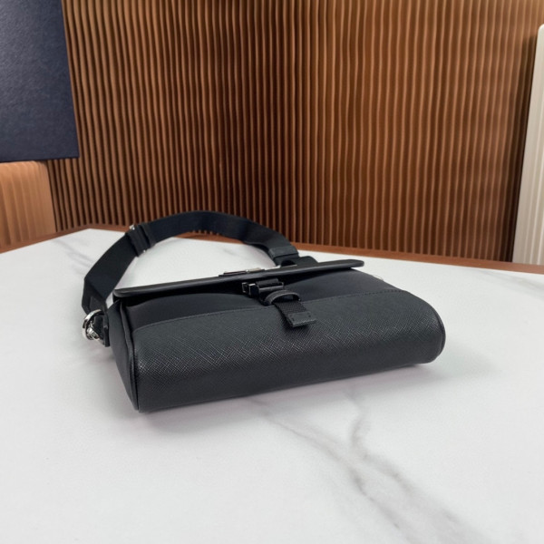 (image for) PRADA Re-Nylon and leather shoulder bag