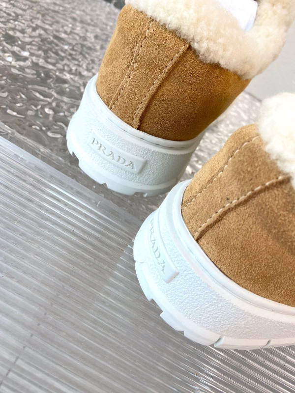 (image for) prada Suede loafer booties