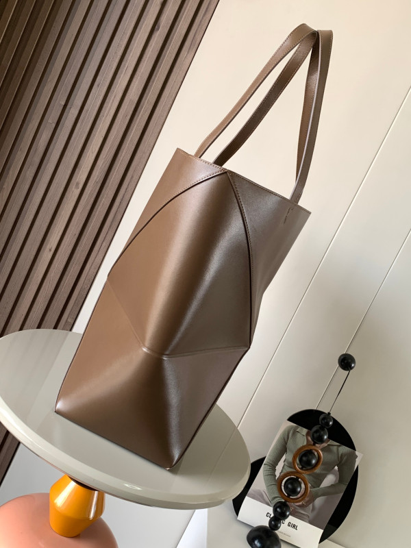 (image for) Lowee Puzzle Fold Tote in shiny calfskin