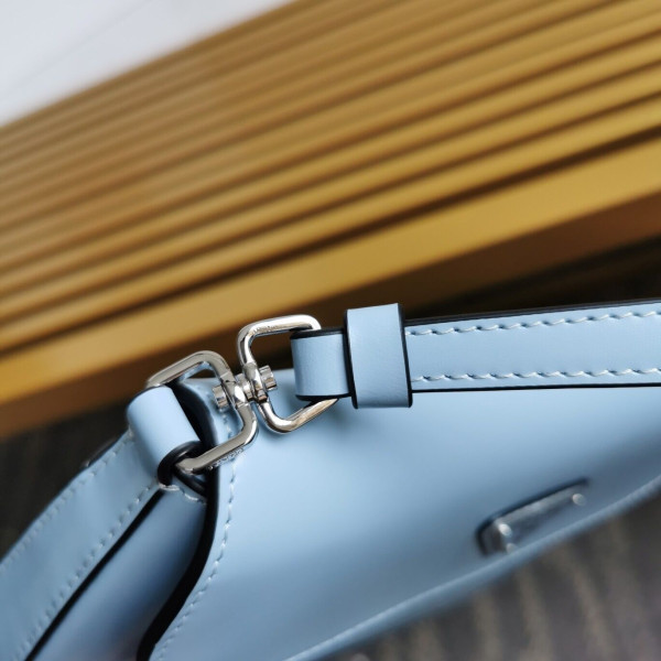 (image for) PRADA Cleo brushed leather shoulder bag with flap