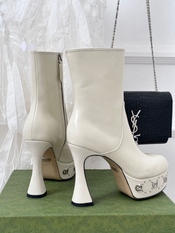 GUCCI GG LEATHER PLATFORM ANKLE BOOTS [C1MCE-092809] CELINE CHANEL ACCESSORIES LOEWE SHOES LOUIS VUITTON DIRO YSL OTHER BRAND HANDBAGS BALENCIAGA BOTTEGA VENETA GOYARD HERMES BURBERRY VALENTINO GUCCI FENDI MIUMIU CHLOE PRADA BVLGARI SUITCASE NEW ARRIVAL 