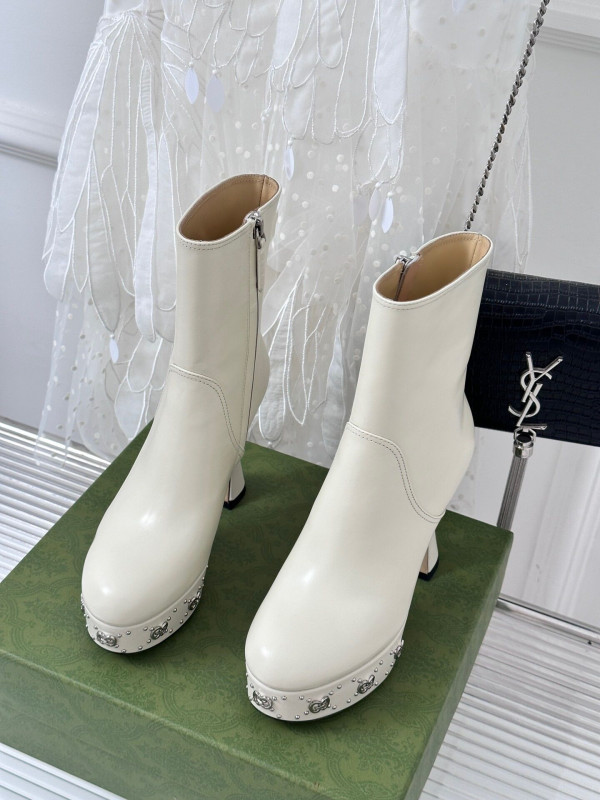 GUCCI GG LEATHER PLATFORM ANKLE BOOTS [C1MCE-092809] CELINE CHANEL ACCESSORIES LOEWE SHOES LOUIS VUITTON DIRO YSL OTHER BRAND HANDBAGS BALENCIAGA BOTTEGA VENETA GOYARD HERMES BURBERRY VALENTINO GUCCI FENDI MIUMIU CHLOE PRADA BVLGARI SUITCASE NEW ARRIVAL 