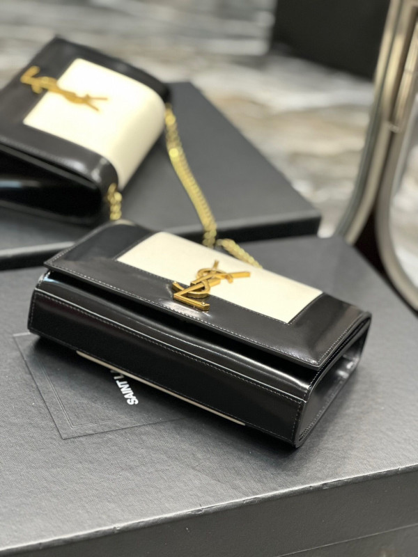 YSL Kate small two-tone leather shoulder bag [C1MA2-020733] CELINE CHANEL ACCESSORIES LOEWE SHOES LOUIS VUITTON DIRO YSL OTHER BRAND HANDBAGS BALENCIAGA BOTTEGA VENETA GOYARD HERMES BURBERRY VALENTINO GUCCI FENDI MIUMIU CHLOE PRADA BVLGARI SUITCASE NEW ARRIVAL 
