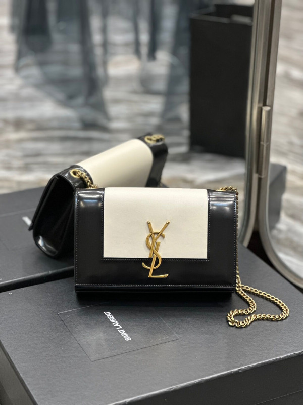 YSL Kate small two-tone leather shoulder bag [C1MA2-020733] CELINE CHANEL ACCESSORIES LOEWE SHOES LOUIS VUITTON DIRO YSL OTHER BRAND HANDBAGS BALENCIAGA BOTTEGA VENETA GOYARD HERMES BURBERRY VALENTINO GUCCI FENDI MIUMIU CHLOE PRADA BVLGARI SUITCASE NEW ARRIVAL 