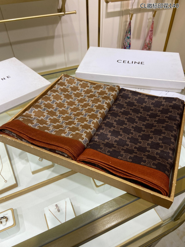 CELIN* SCARF [C1M9U-034012] CELINE CHANEL ACCESSORIES LOEWE SHOES LOUIS VUITTON DIRO YSL OTHER BRAND HANDBAGS BALENCIAGA BOTTEGA VENETA GOYARD HERMES BURBERRY VALENTINO GUCCI FENDI MIUMIU CHLOE PRADA BVLGARI SUITCASE NEW ARRIVAL 