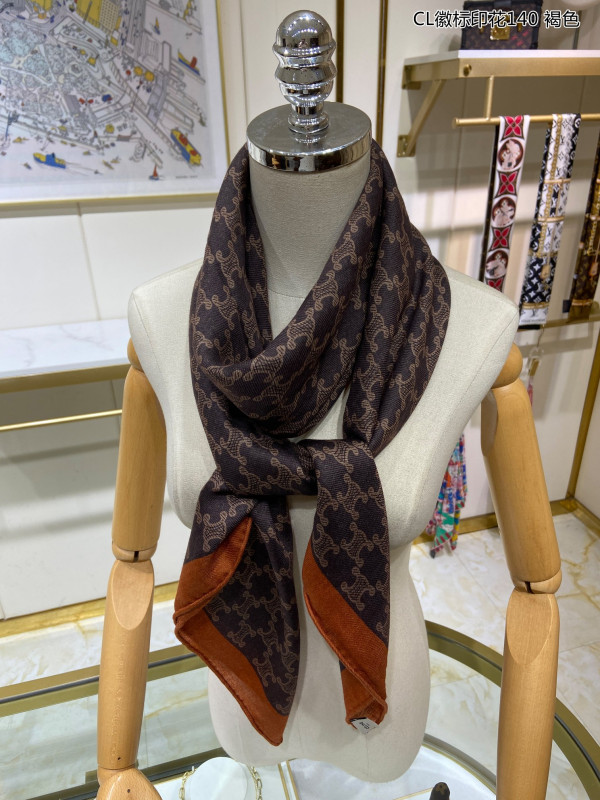 CELIN* SCARF [C1M9U-034012] CELINE CHANEL ACCESSORIES LOEWE SHOES LOUIS VUITTON DIRO YSL OTHER BRAND HANDBAGS BALENCIAGA BOTTEGA VENETA GOYARD HERMES BURBERRY VALENTINO GUCCI FENDI MIUMIU CHLOE PRADA BVLGARI SUITCASE NEW ARRIVAL 