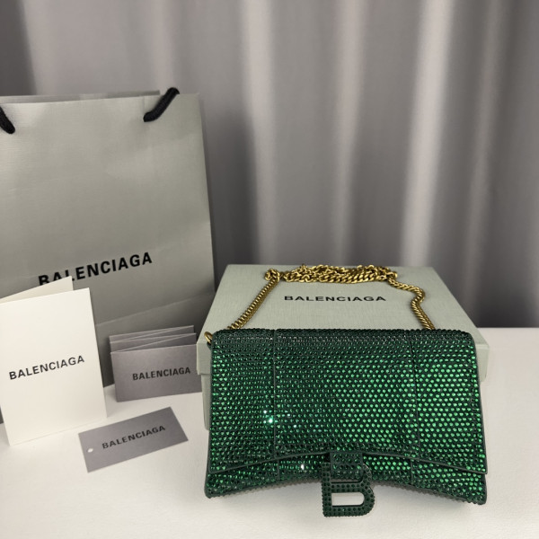 (image for) BALENCIAGA HOURGLASS WALLET ON CHAIN