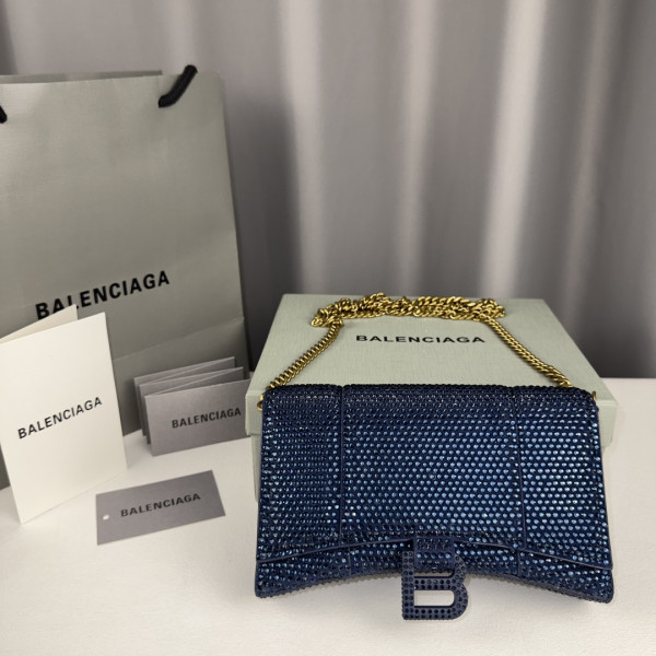 (image for) BALENCIAGA HOURGLASS WALLET ON CHAIN