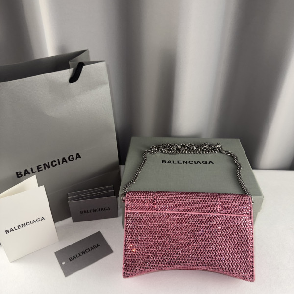 (image for) BALENCIAGA HOURGLASS WALLET ON CHAIN