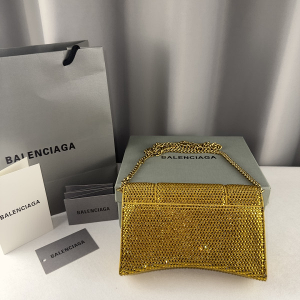 (image for) BALENCIAGA HOURGLASS WALLET ON CHAIN
