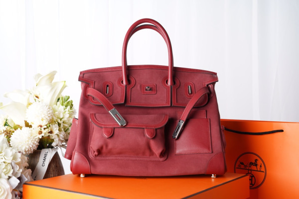 HERMES Cargo Birkin Bag Canvas and Swift 35 [C1M75-032903] CELINE CHANEL ACCESSORIES LOEWE SHOES LOUIS VUITTON DIRO YSL OTHER BRAND HANDBAGS BALENCIAGA BOTTEGA VENETA GOYARD HERMES BURBERRY VALENTINO GUCCI FENDI MIUMIU CHLOE PRADA BVLGARI SUITCASE NEW ARRIVAL 
