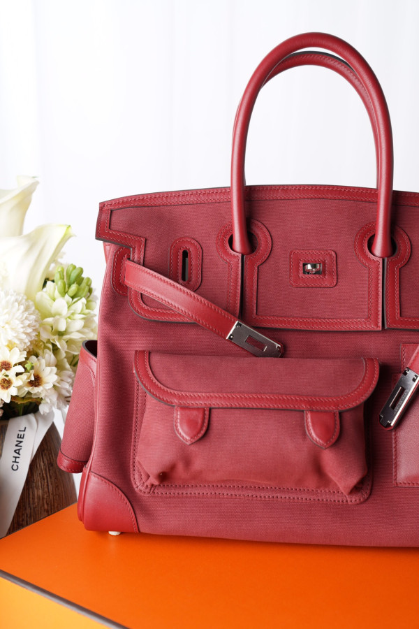 HERMES Cargo Birkin Bag Canvas and Swift 35 [C1M75-032903] CELINE CHANEL ACCESSORIES LOEWE SHOES LOUIS VUITTON DIRO YSL OTHER BRAND HANDBAGS BALENCIAGA BOTTEGA VENETA GOYARD HERMES BURBERRY VALENTINO GUCCI FENDI MIUMIU CHLOE PRADA BVLGARI SUITCASE NEW ARRIVAL 
