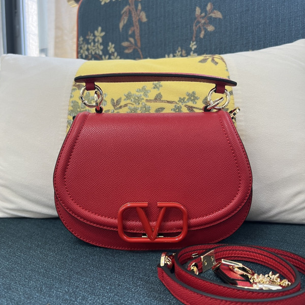 (image for) Valentino Garavani Vsling Saddle Leather Shoulder Bag