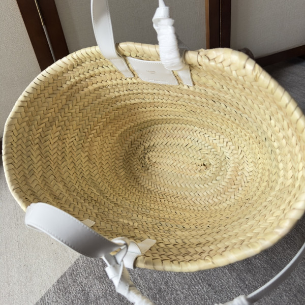 CELIN* TRIOMPHE CELIN* CLASSIC PANIER IN PALM LEAVES AND CALFSKIN [C1M4M-083903] CELINE CHANEL ACCESSORIES LOEWE SHOES LOUIS VUITTON DIRO YSL OTHER BRAND HANDBAGS BALENCIAGA BOTTEGA VENETA GOYARD HERMES BURBERRY VALENTINO GUCCI FENDI MIUMIU CHLOE PRADA BVLGARI SUITCASE NEW ARRIVAL 