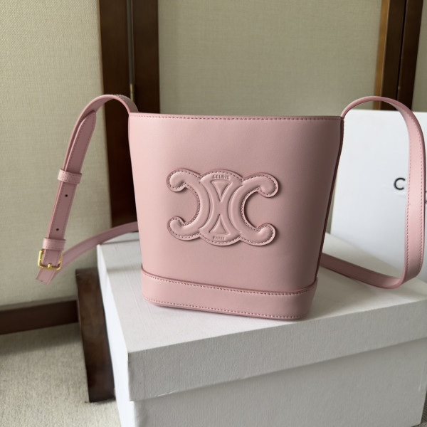 CELIN* MINI BUCKET CUIR TRIOMPHE (image for) CELIN* MINI BUCKET CUIR TRIOMPHE