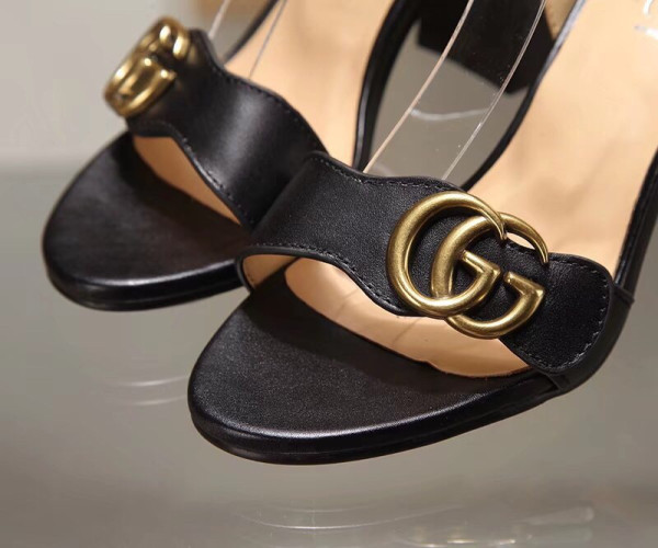 GUCCI Leather mid-heel sandal [C1M1W-101032] CELINE CHANEL ACCESSORIES LOEWE SHOES LOUIS VUITTON DIRO YSL OTHER BRAND HANDBAGS BALENCIAGA BOTTEGA VENETA GOYARD HERMES BURBERRY VALENTINO GUCCI FENDI MIUMIU CHLOE PRADA BVLGARI SUITCASE NEW ARRIVAL 