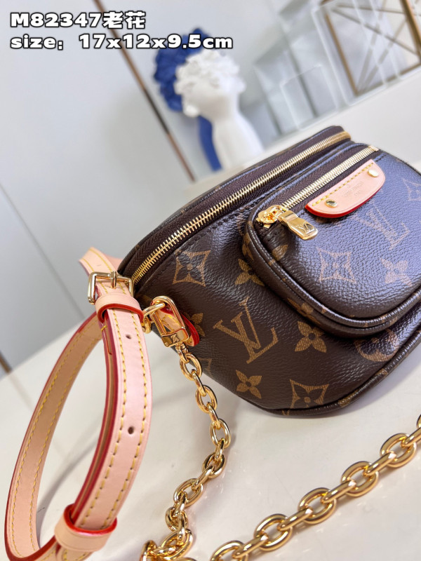 LOUIS VUITTON MINI BUMBAG-17-12-9.5CM [M82347] CELINE CHANEL ACCESSORIES LOEWE SHOES LOUIS VUITTON DIRO YSL OTHER BRAND HANDBAGS BALENCIAGA BOTTEGA VENETA GOYARD HERMES BURBERRY VALENTINO GUCCI FENDI MIUMIU CHLOE PRADA BVLGARI SUITCASE NEW ARRIVAL 