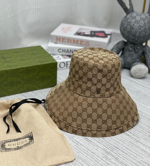 (image for) GUCCI GG canvas wide brim hat