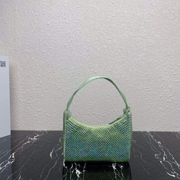 (image for) PRADA Satin mini-bag with artificial crystals