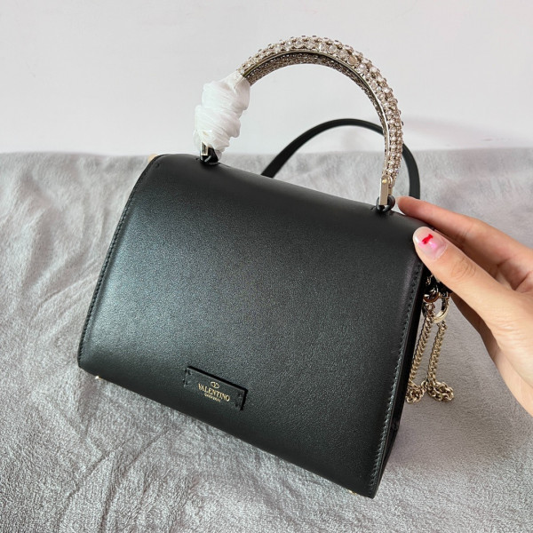 (image for) VALENTINO SMALL VSLING GRAINY CALFSKIN HANDBAG