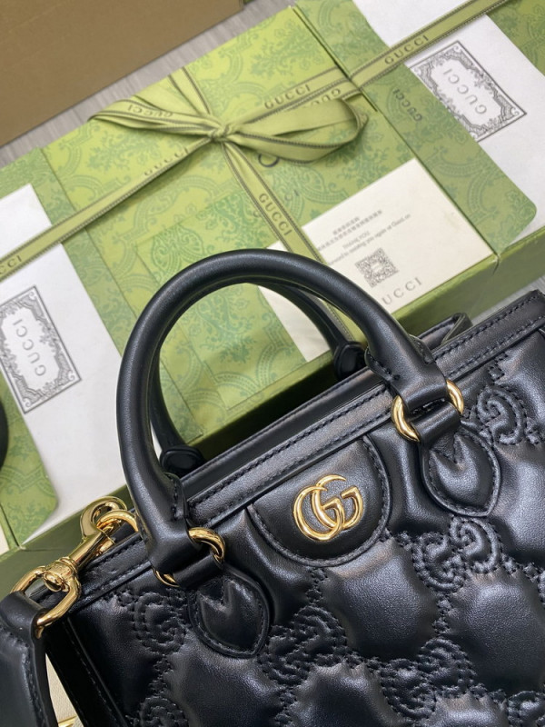 (image for) GUCCI GG matelassé mini top handle bag