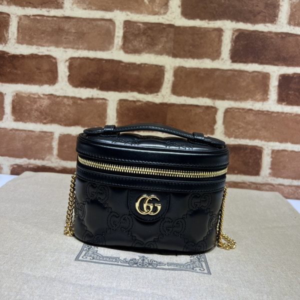 (image for) GUCCI GG Matelassé top handle mini bag