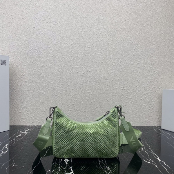 (image for) Prada Re-Edition 2005 satin bag with crystals