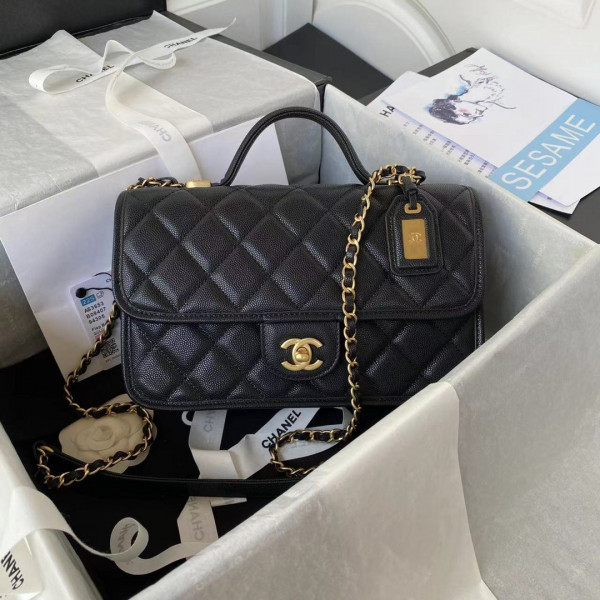 (image for) CL SMALL FLAP BAG WITH TOP HANDLE