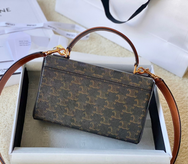 (image for) CELIN* BOX TRIOMPHE IN TRIOMPHE CANVAS AND CALFSKIN