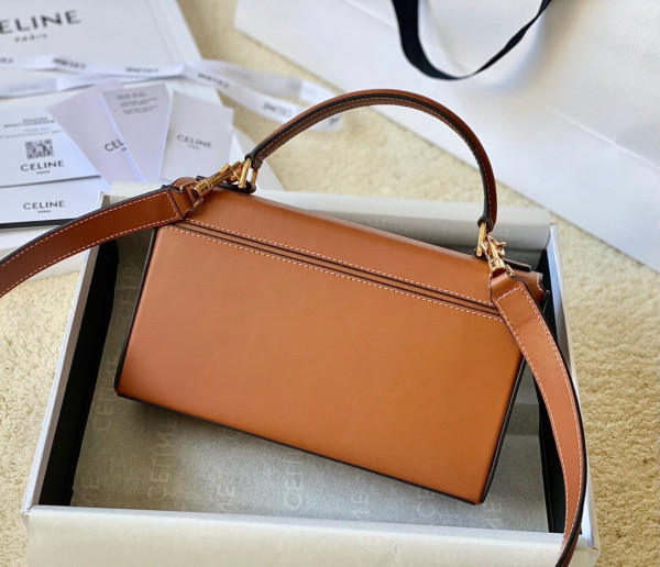 (image for) CELIN* BOX TRIOMPHE IN NATURAL CALFSKIN