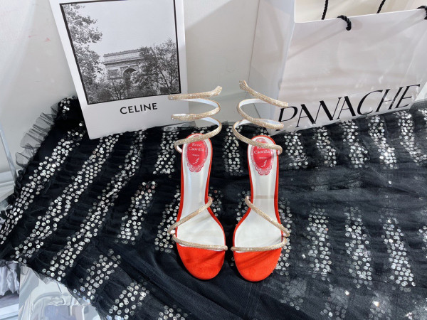 (image for) RENE CAOVILLA JEWEL SANDAL SNAKE WITH HEEL MARGOT