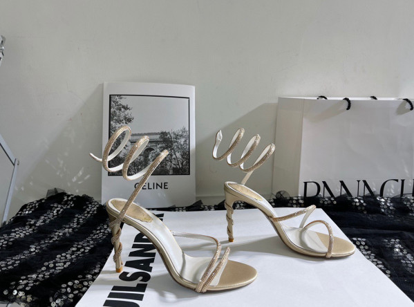(image for) RENE CAOVILLA JEWEL SANDAL SNAKE WITH HEEL MARGOT