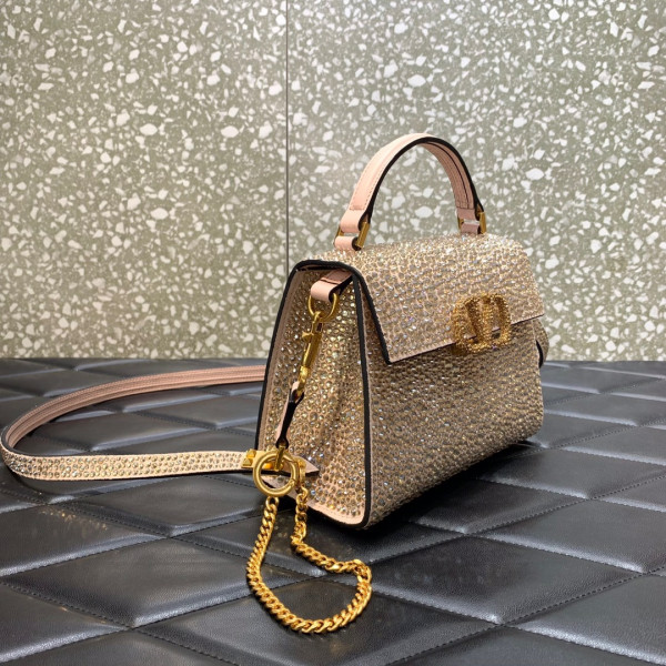 (image for) VALENTINO MINI VSLING HANDBAG WITH SPARKLING EMBROIDERY