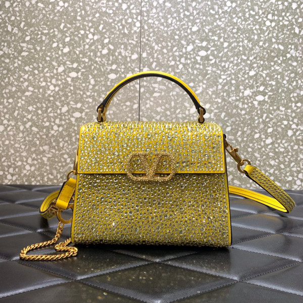 (image for) VALENTINO MINI VSLING HANDBAG WITH SPARKLING EMBROIDERY
