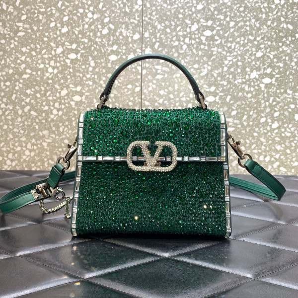 (image for) VALENTINO MINI VSLING HANDBAG WITH SPARKLING EMBROIDERY
