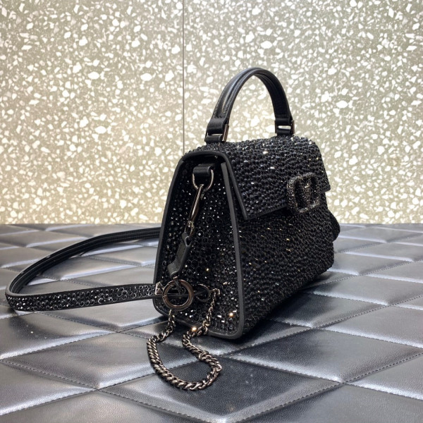 (image for) VALENTINO MINI VSLING HANDBAG WITH SPARKLING EMBROIDERY