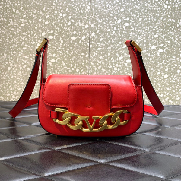 (image for) VALENTINO VLOGO CHAIN SMALL CALFSKIN SHOULDER BAG
