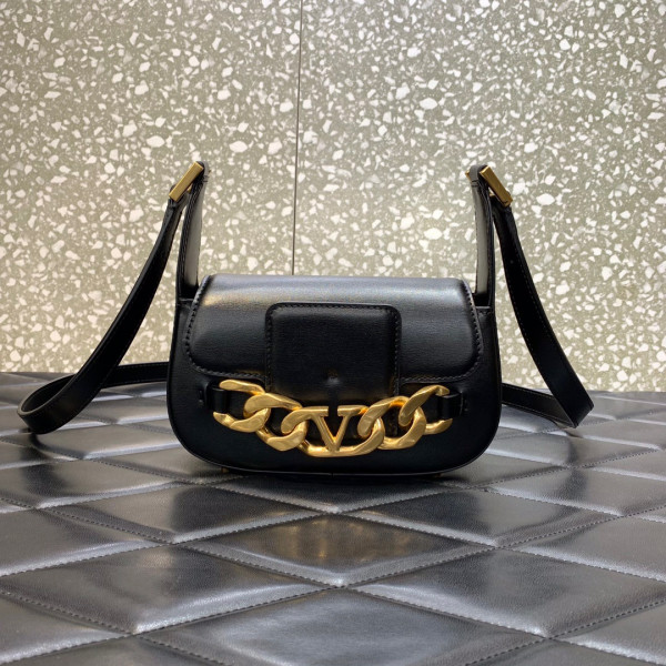 (image for) VALENTINO VLOGO CHAIN SMALL CALFSKIN SHOULDER BAG
